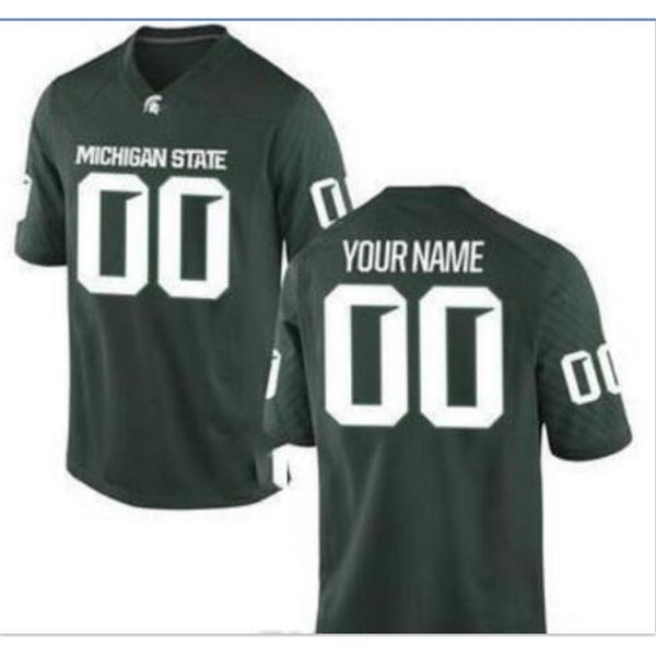

custom mens,youth,women,toddler, michigan state spartans personalized any name and number any size stitched college jersey, Black