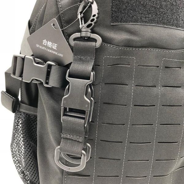 

cords, slings and webbing outdoor camping hiking tactical nylon knapsack keychain triangle backpack waist bag fastener hook buckle