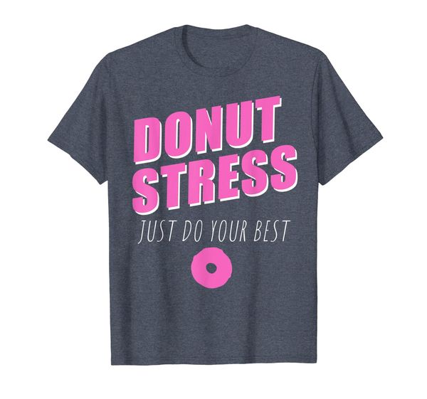 

donut stress just do your exam student's gift shirt, White;black