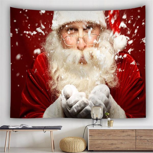 

tapestries home wall tapestry christmas santa claus tenture hippie mandala farmhouse xmas decor sheets navidad carpet blanket