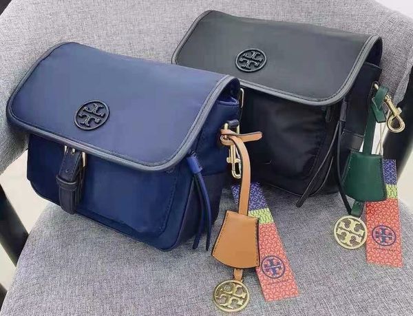 

tb same 2021 fashion personalized leisure diagonal bag nylon classic double korean versatile