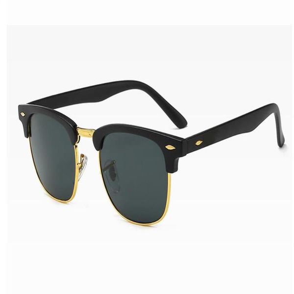 

ray new classic 2021 ban semi-metalli men for women and 3016 rivet sun- glasses frames for large sunglasses with ejldt, White;black