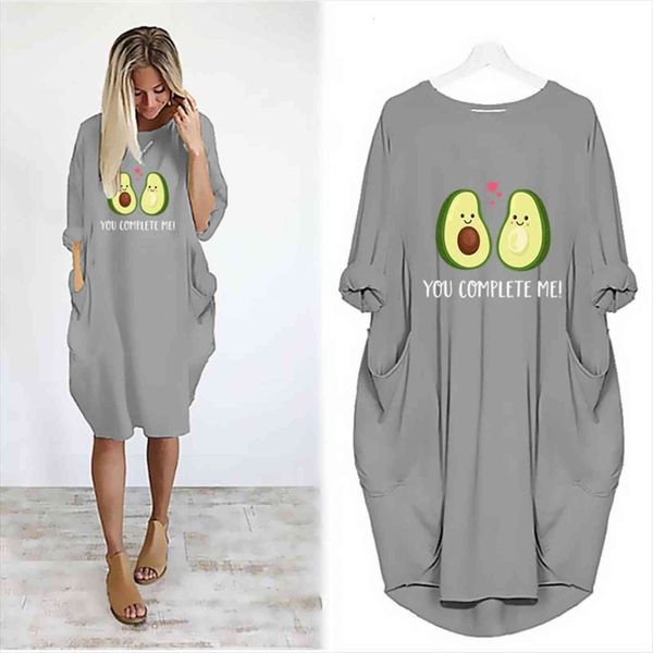 

spring vintage avocado night dress womens sleepwears pocket loose clothes home casual pyjamas long sleeve pijama mujer, Black;red