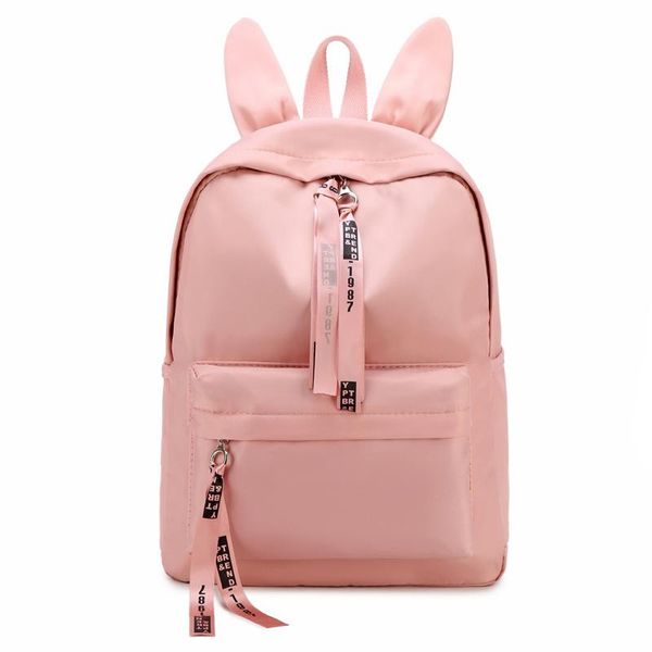 

outdoor bags lovely waterproof nylon backpack for women pink travel backpacks female school bag teenage girls