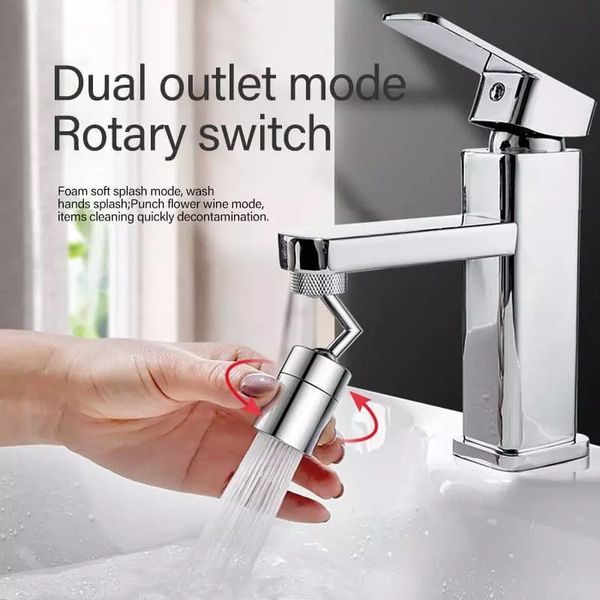 Universal 720 Rotation Hahn Belüfter Splash Proof Filter Wasserhahn Schwenk Bewegliche Einsparung Wasser Ersatz Badezimmer Küche Hahn Loch Fauce 134 V2