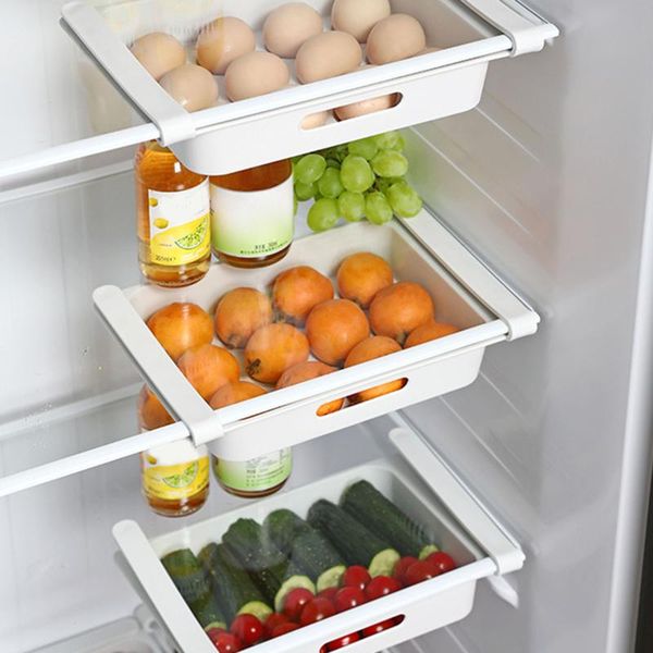 

refrigerator egg storage box fridge drawer rack kitchen supplies white p7ding