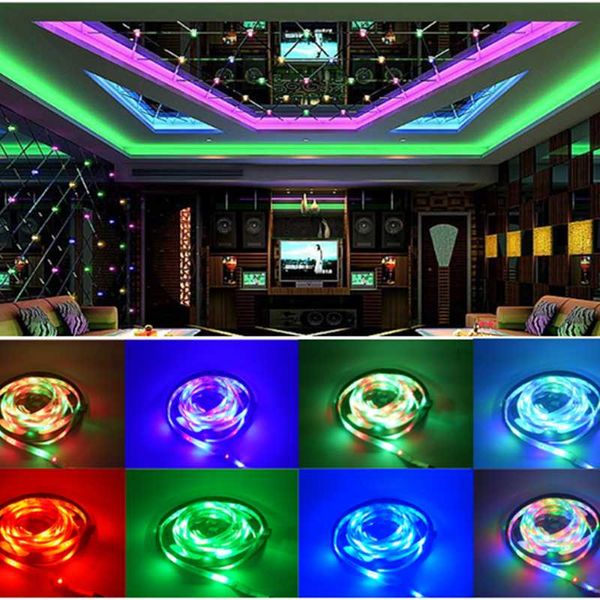 

5m/roll 72led/m dream rgb led strip light smd led light tape strip ribbon for home christmas