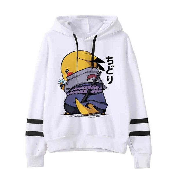 

ga Anime Hoodie Funny Kawaii Sweatshirt Wo Cloth Female Pullovers Cartoon Japane Korean Men 90s, Black