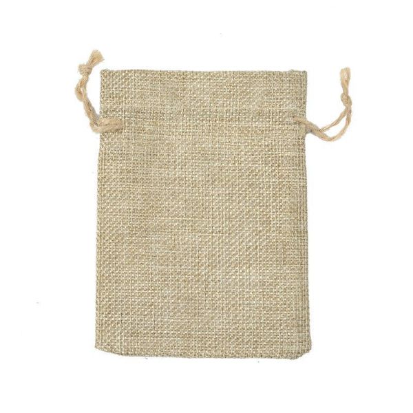 

pouches, packaging & display jewelry7x9cm 9x12cm 10x15cm 13x18cm original color mini jute bag linen hemp jewelry gift pouch dstring b, Pink;blue