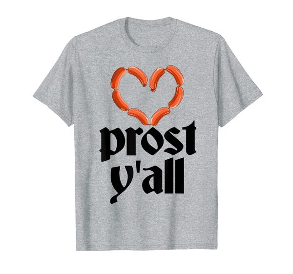 

prost y'all oktoberfest german beer drink t-shirt, White;black