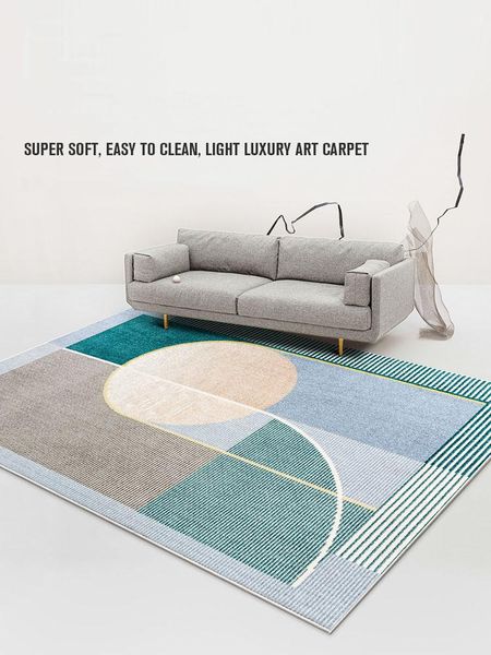 

carpets nordic geometric for lving room modern light luxury soft bedroom bedside rug home decor coffee table floor blanket