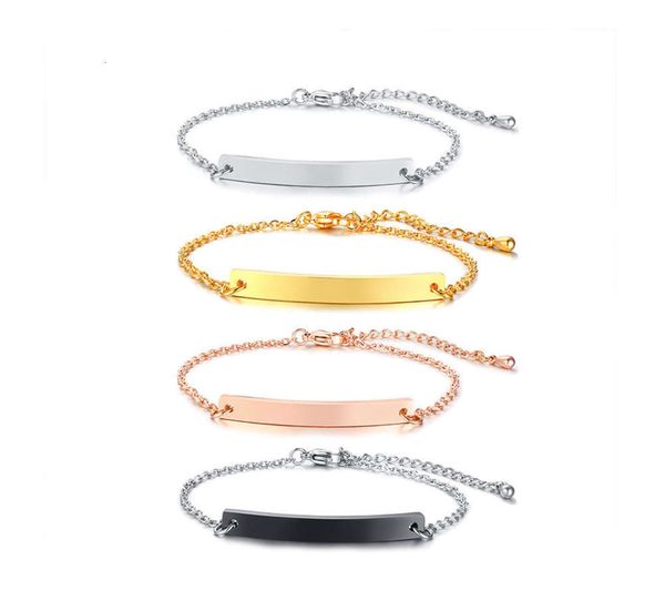 

,bracelet simple long curved brand bracelet mirror polished electroplated 18 k gold men's women's stainless steel bracelet, Golden;silver