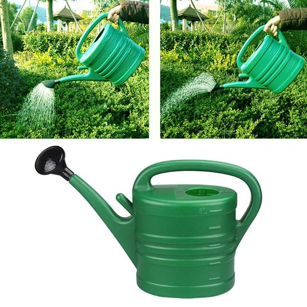 Attrezzature per l'irrigazione Manico in PP da 5 litri Can Bocca lunga Leggero Facile da pulire Con beccuccio rimovibile Attrezzi da giardinaggio di grande capacità Irrigatore per piante