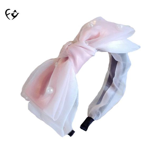 

hair clips & barrettes european and american south korea upscale lace gauze double bowknot hoop fy18052310, Golden;silver