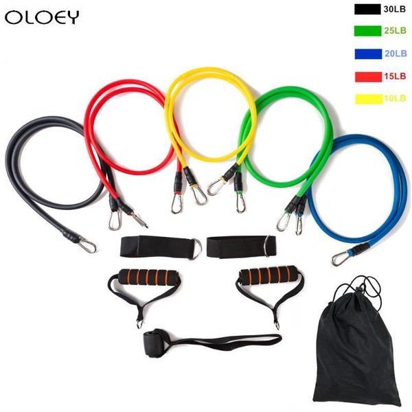 

resistance bands 11pcs/set pull rope fitness exercises latex tubes pedal excerciser body training workout yoga1