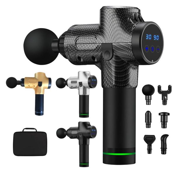 

massage gun professional fascia sport therapy muscle massager slimming shaping pain relief lcd touch display