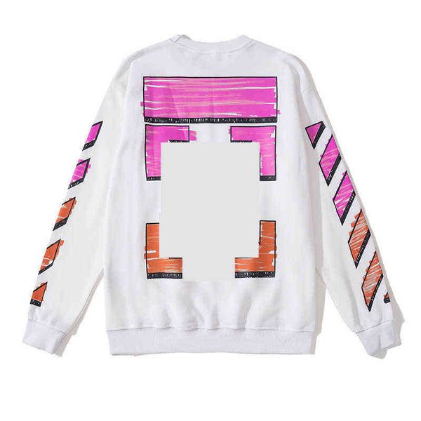 

fashion offs brands sweatshirts mens hoodies ow wilard gradient dissolved water drop arrow back printing x black white pullover for women