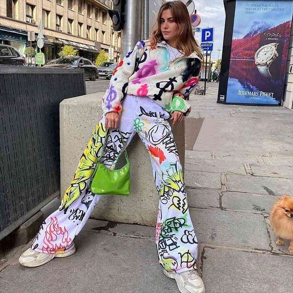 

y2k anime pants hippie wide leg high waist baggy aesthetic trouser harajuku streetwear women white straight sweatpants, Black;white