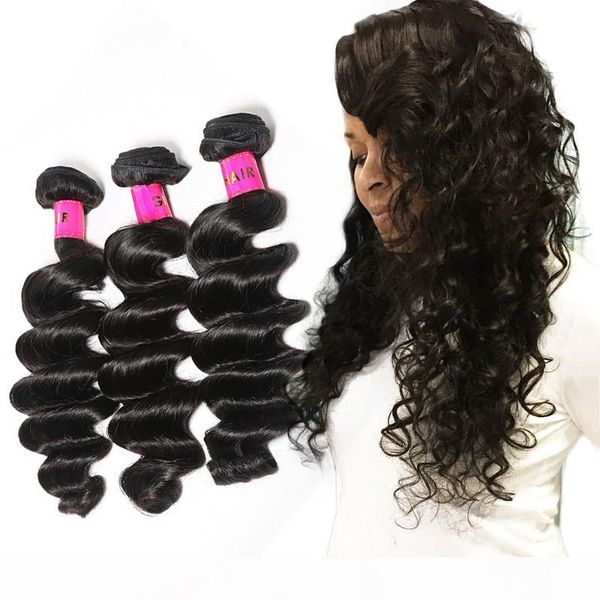 

brazilian virgin human hair weave bundles unprocessed brazillian peruvian indian malaysian cambodian straight body wave remy hair extensions, Black
