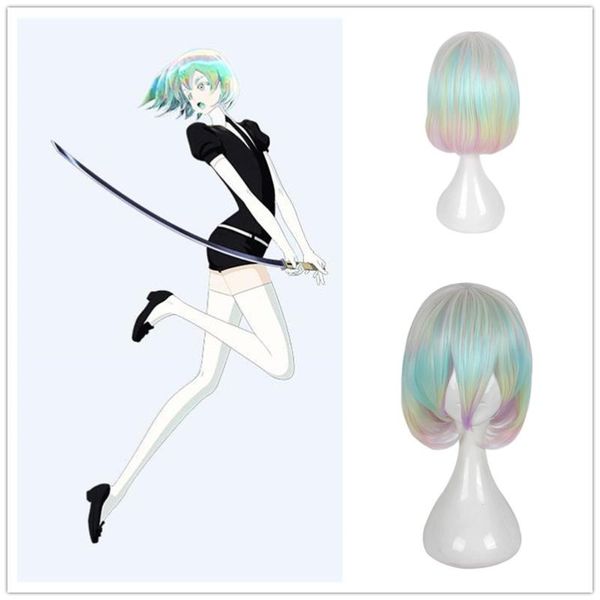 Party Masken Anime Houseki No Kuni Phosphophyllite Antarctic Diamond Bort Cosplay Hochtemperaturfaser Perücke Kostüme Zubehör