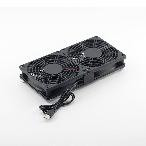 

sovic diy router cooling fan 5v 12cm mute silent fan computer/case cooler wireless router cooling tv box with protective net