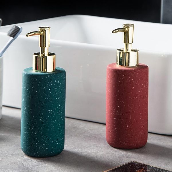 

liquid soap dispenser year 1piece ceramic hand washing bottle body wish shampoo emulsion storage bathroom accessories gift