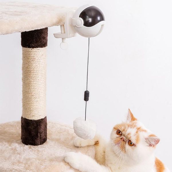 

cat toys automatic lifting electric toy pet supply practical funny retractable rope home exercise interactive flutter rotating abs