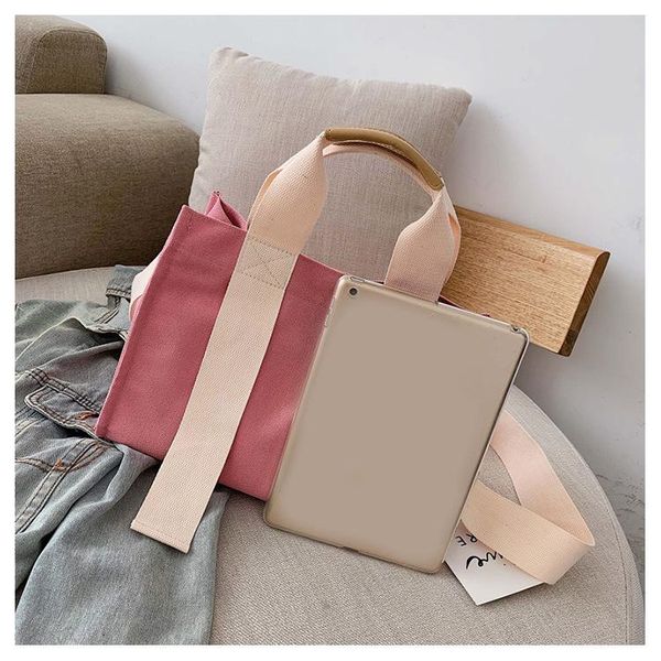 

evening bags 2021 solid canvas for women office female large capacity tote simple handbag casual shoulder bag