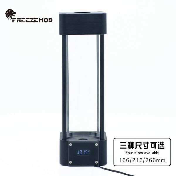 

fans & coolings emod square computer water cooler acrylic tank 2021 lcd temperature display reservoir. po-wdx