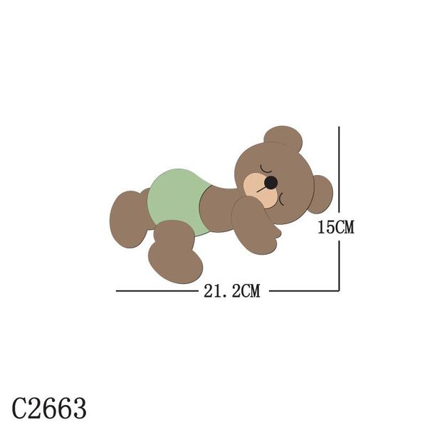

painting supplies bear wooden die scrapbooking c2663 cutting dies multiple sizes