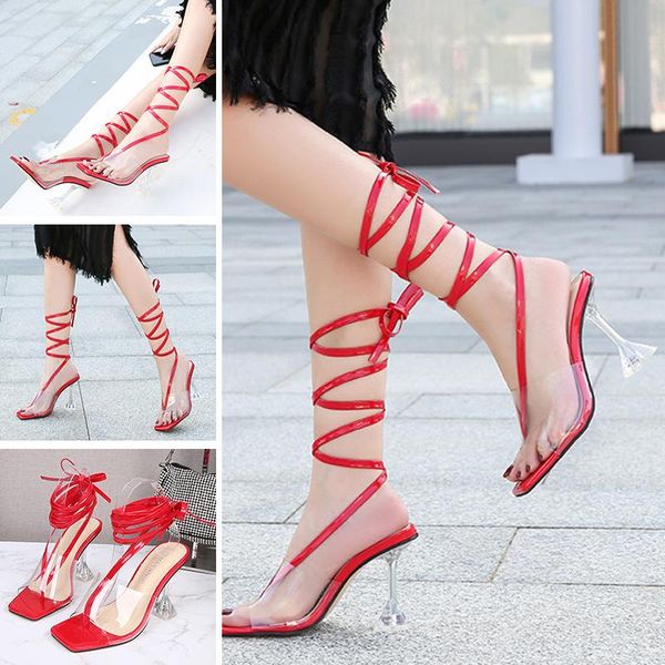 

sandals women high heels strap 2021 design luxry model european and american denim fashion, Black