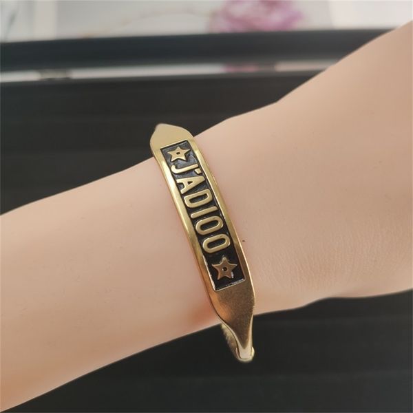 

special offer 2021 luxury designer jewelry new round ball opening bracelet women's bronze temperament letter fashion, Black