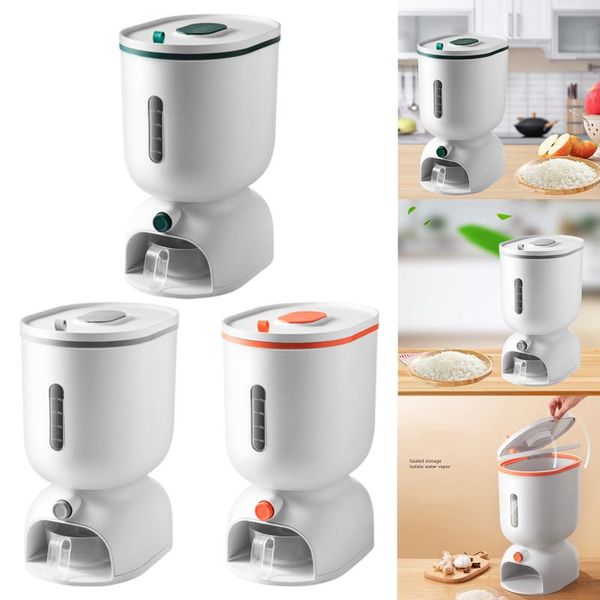 

storage bottles & jars rice dispenser container cereal bean bin kitchen organizer 10 kg flour sealed box