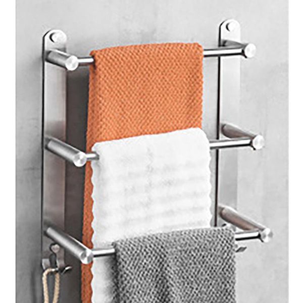 

towel racks multifunctional perforated rack hanging storage bathroom kitchen accessories