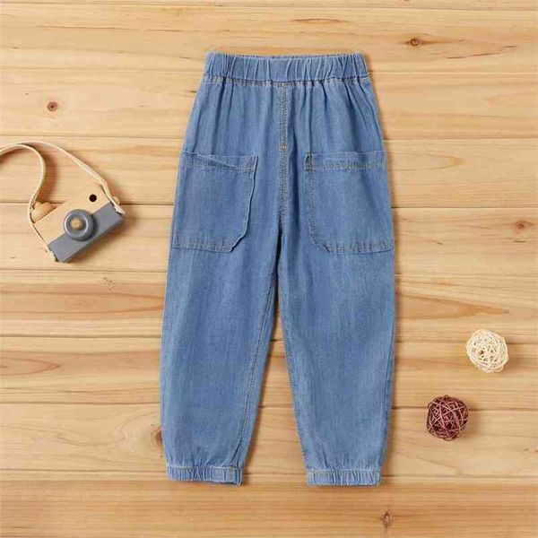 

spring and summer autumn baby/toddler casual stylish jeans bottoms for baby boy girl kids clothes 210528, Blue