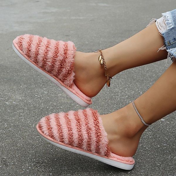

slippers women 2022 autumn slippers-womens fashion lightweight cotton casual color matching bedroom indoor plus size 36-41, Black