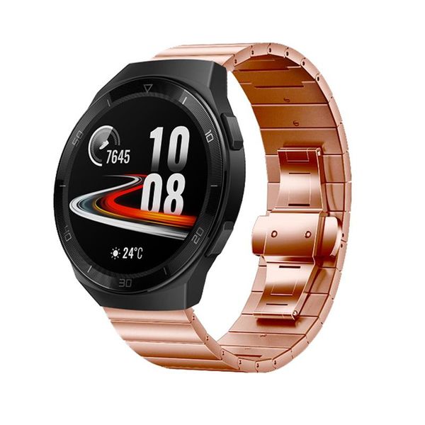 

watch bands stainless steel metal band for huawei gt 2e 46mm strap bracelet replacement wrist, Black;brown