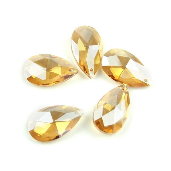 

50mm 20pcs champagne teardrop k9 glass crystal prisms pendants chandeliers parts garland chakra spectra lustres lamp hang drops chandelier