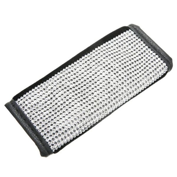 

shift knob gear handbrake cover crystal rhinestones pu leather rhinestone
