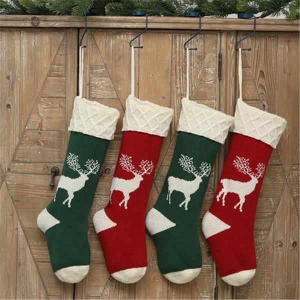

christmas decorations socks gift bag cute elk embroidery pendants ornaments