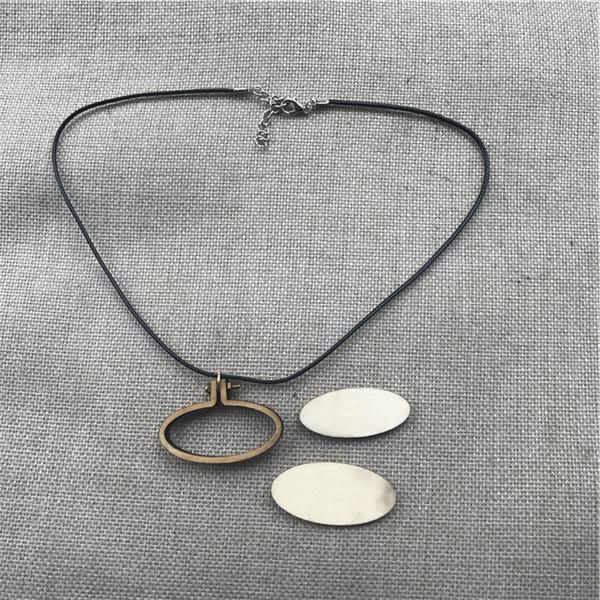 

sewing notions & tools wrmhom type mini 46*23mm oval embroidery hoop wooden frame 1.8*0.9 inch hand stitching cross framing, Black