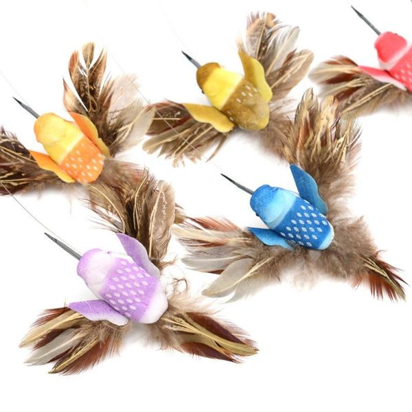 

cat toys selling fashion electric swivel seat birdie funny pet toy kitten 2021