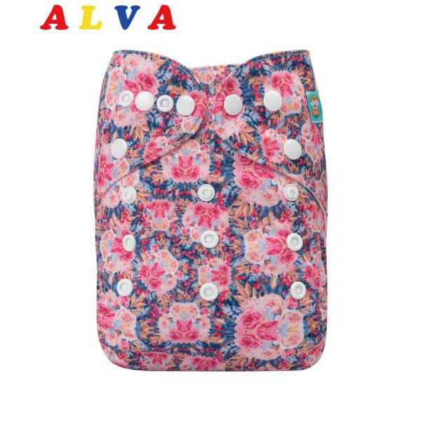 

alvababy baby diapers washable reusable nappies with 1pc microfiber insert