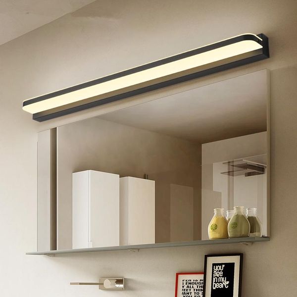 Wandlampen 9W/12W Moderne Badezimmerleuchte Edelstahl LED-Spiegel-Make-up-Lampe Eitelkeitsbeleuchtungskörper