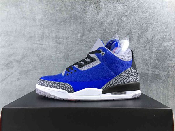 

jumpman 3 3s shoe blue cement mens basketball shoes