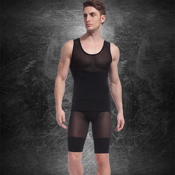 

men's body shapers mens shaper tummy girdle corset vest shapewear underwear 2021 est, Black;brown