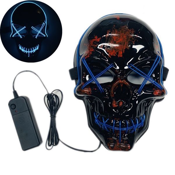 

wire halloween mask led light up funny masks the purge election year great festival cosplay costume supplies party mask