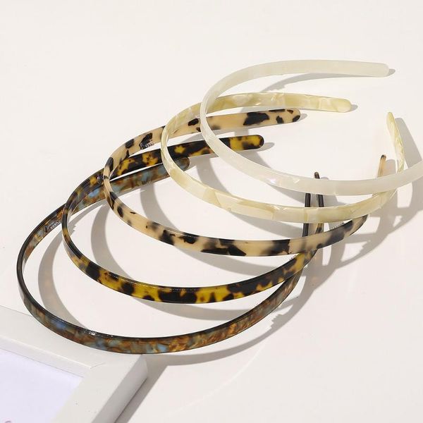 

hair accessories retro bandana acetate plate headband classic fashion tortoiseshell washing face non-slip head buckle