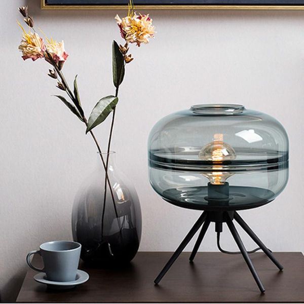 

nordic glass decoration style home living room bedroom bedside sofa desk isn't light luxury modern minimalist table lamp wf