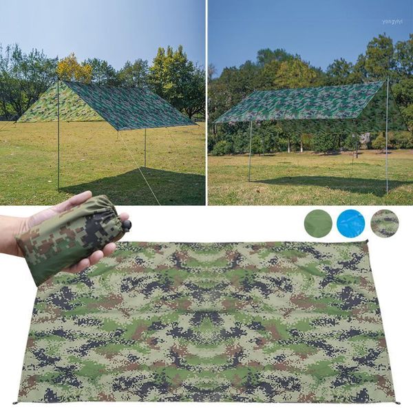 

tents and shelters outdoor ultralight tarp camping survival sun shelter multifunctional waterproof beach awning tent mat rain shelter1